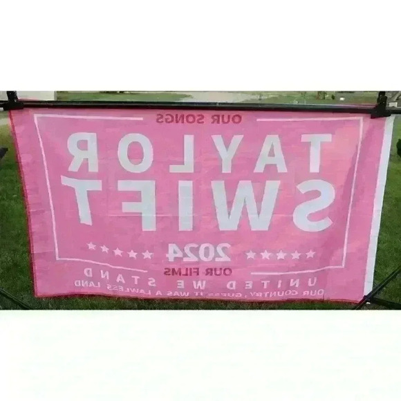 Taylor Swift 3’ X 5’ Save America Again 2024 Pink Banner Flag Room Decor Tic Toc - Picture 3 of 7